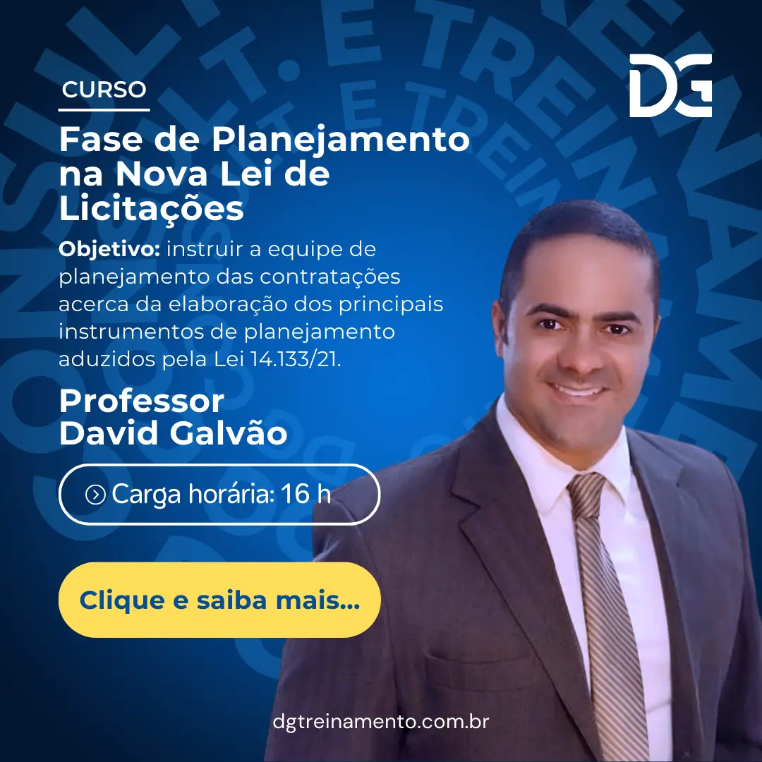 Curso Fase de Planejamento Nova Lei de Licitações