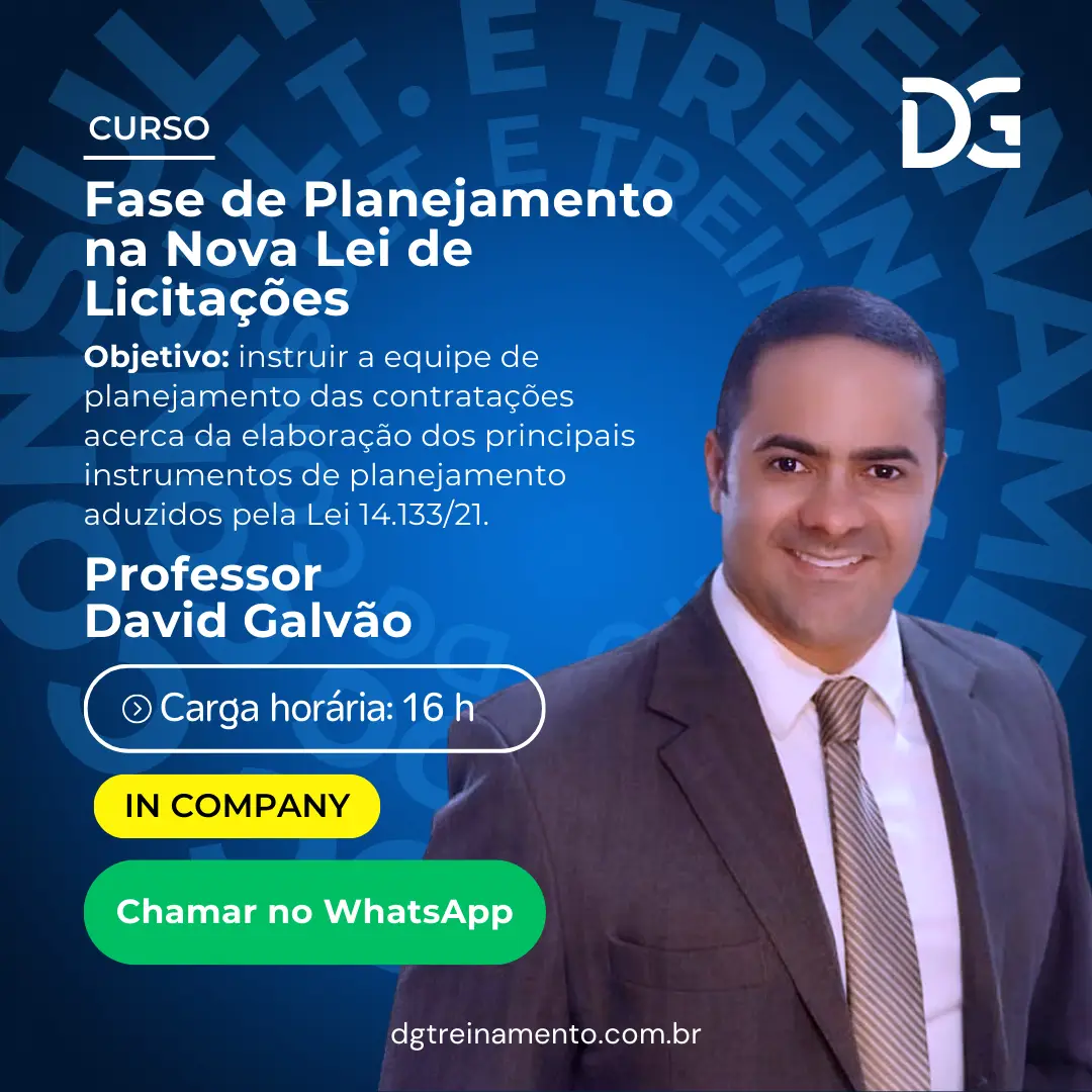 Curso Fase de Planejamento Nova Lei de Licitações